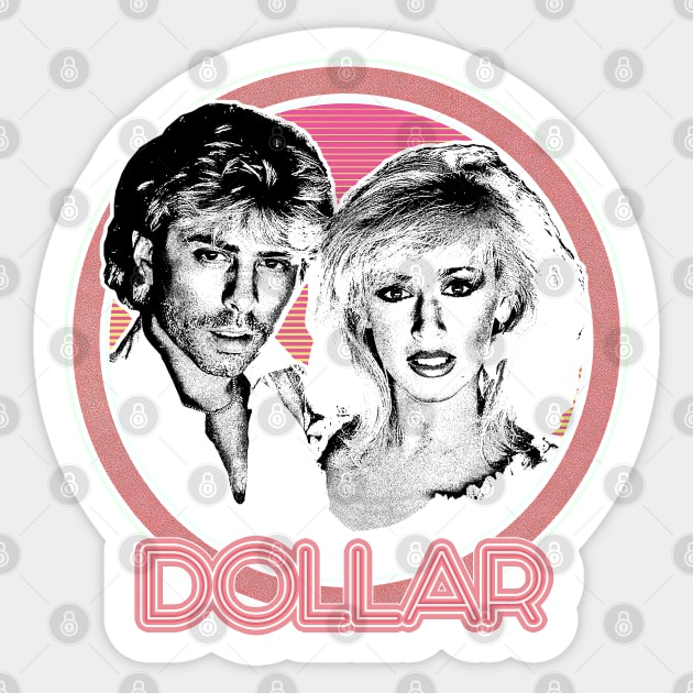 Dollar // 80s Synthpop Fan Design Sticker by DankFutura